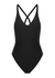 Mila black open-back swimsuit - JADE SWIM