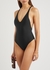 Mila black open-back swimsuit - JADE SWIM