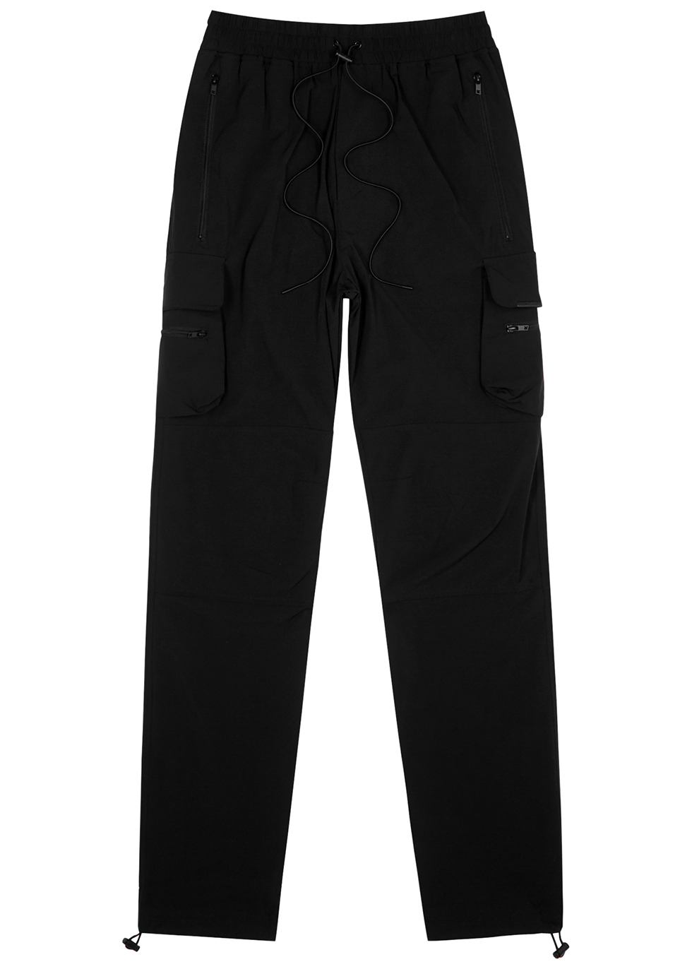 Represent 247 black stretch-shell cargo trousers - Harvey Nichols