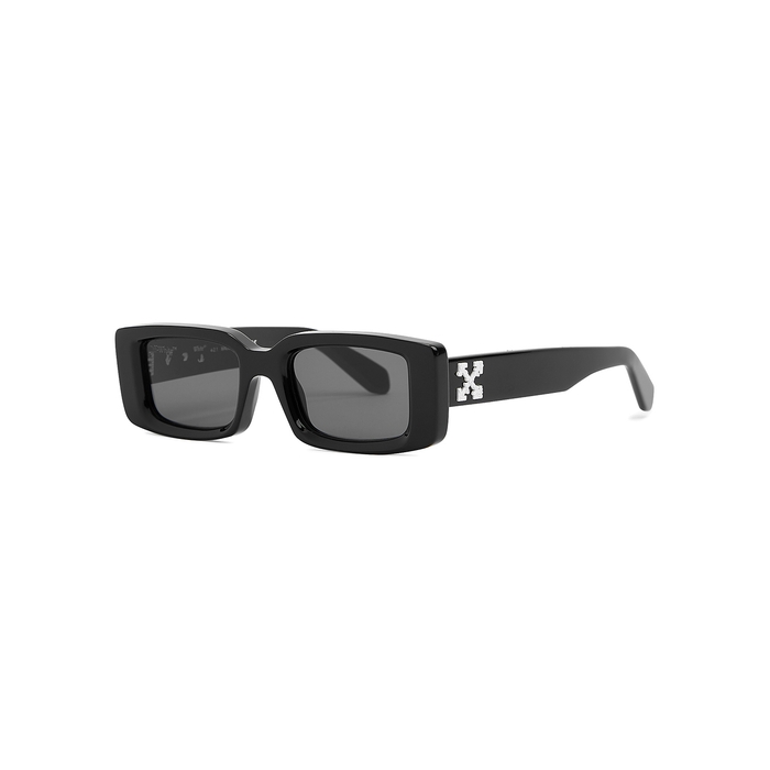 Off-White Arthur Black Rectangle-frame Sunglasses