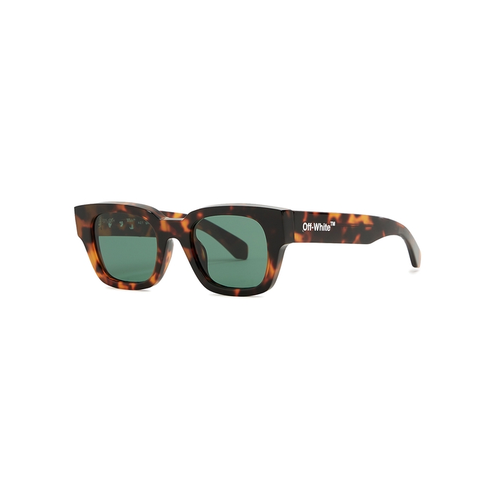 Off-White Zurich Tortoiseshell Square-frame Sunglasses
