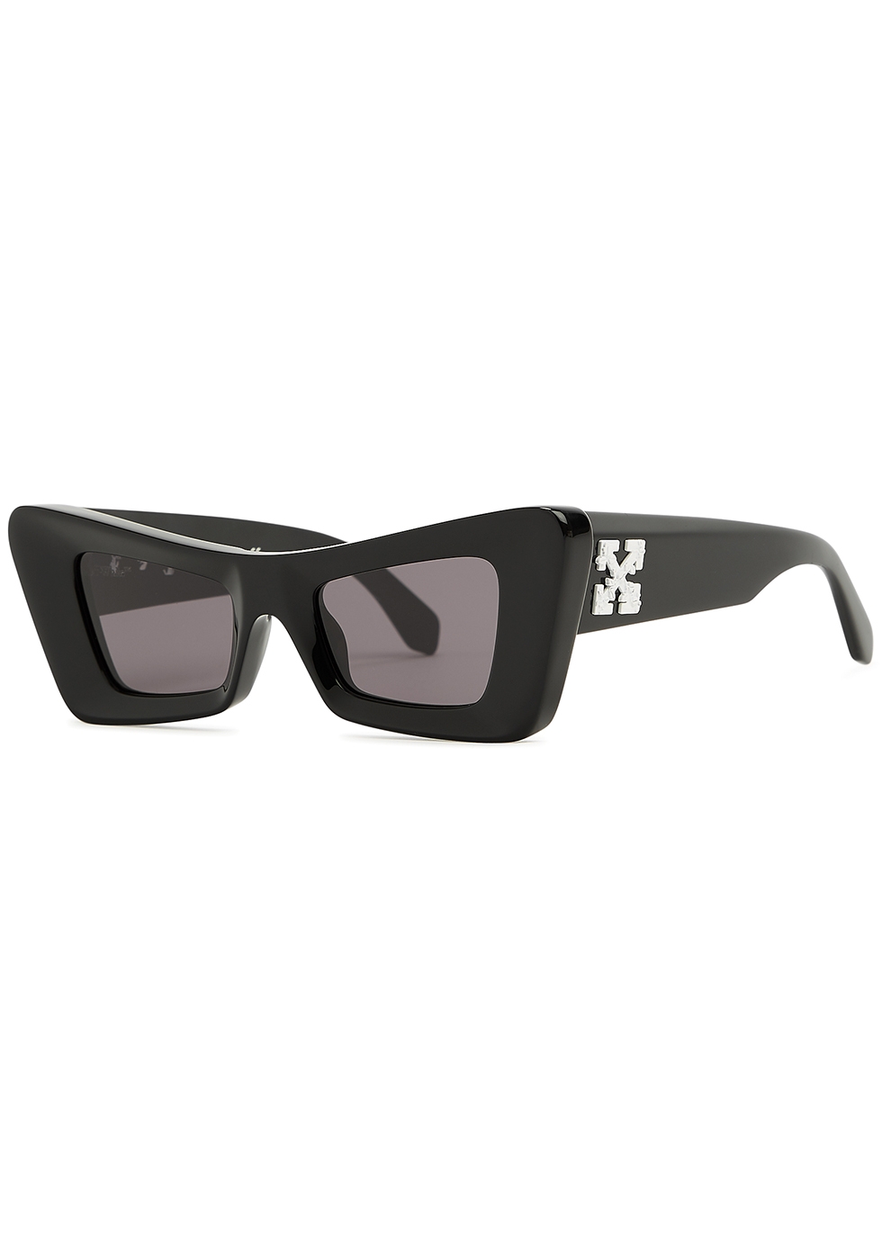 Off-White Accra black cat-eye sunglasses - Harvey Nichols