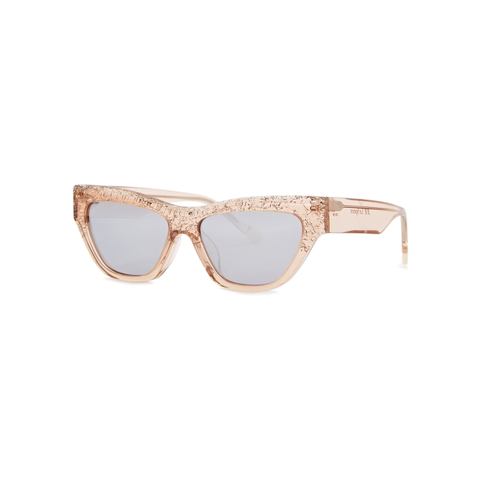 Le Specs Muse That Glittered Cat-eye Sunglasses