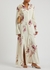 Cream floral-print maxi dress - Erika Cavallini