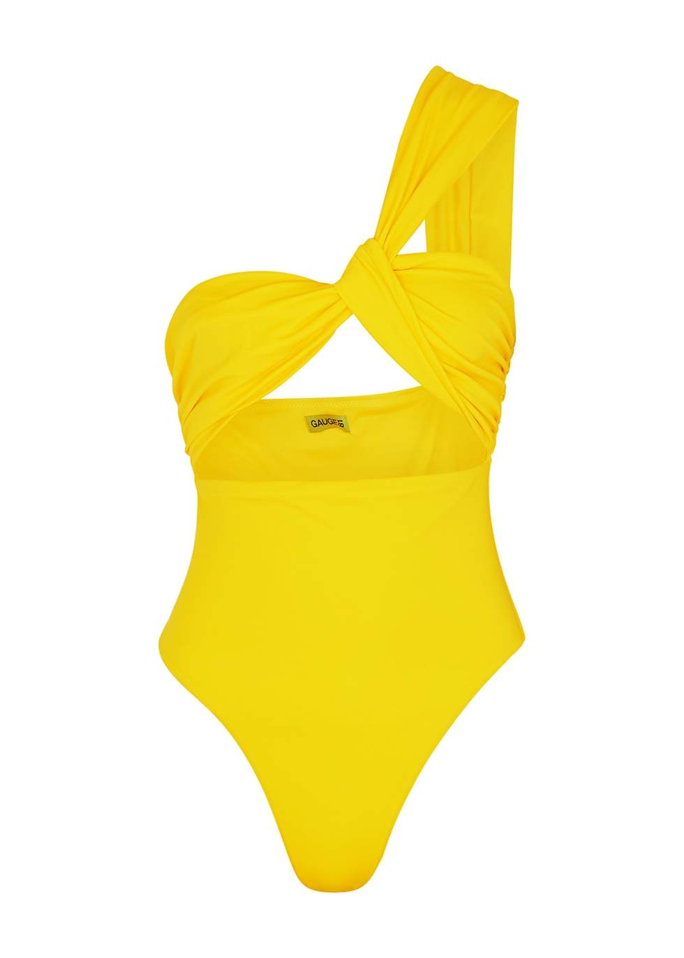GAUGE81 Digos yellow one-shoulder swimsuit - Harvey Nichols