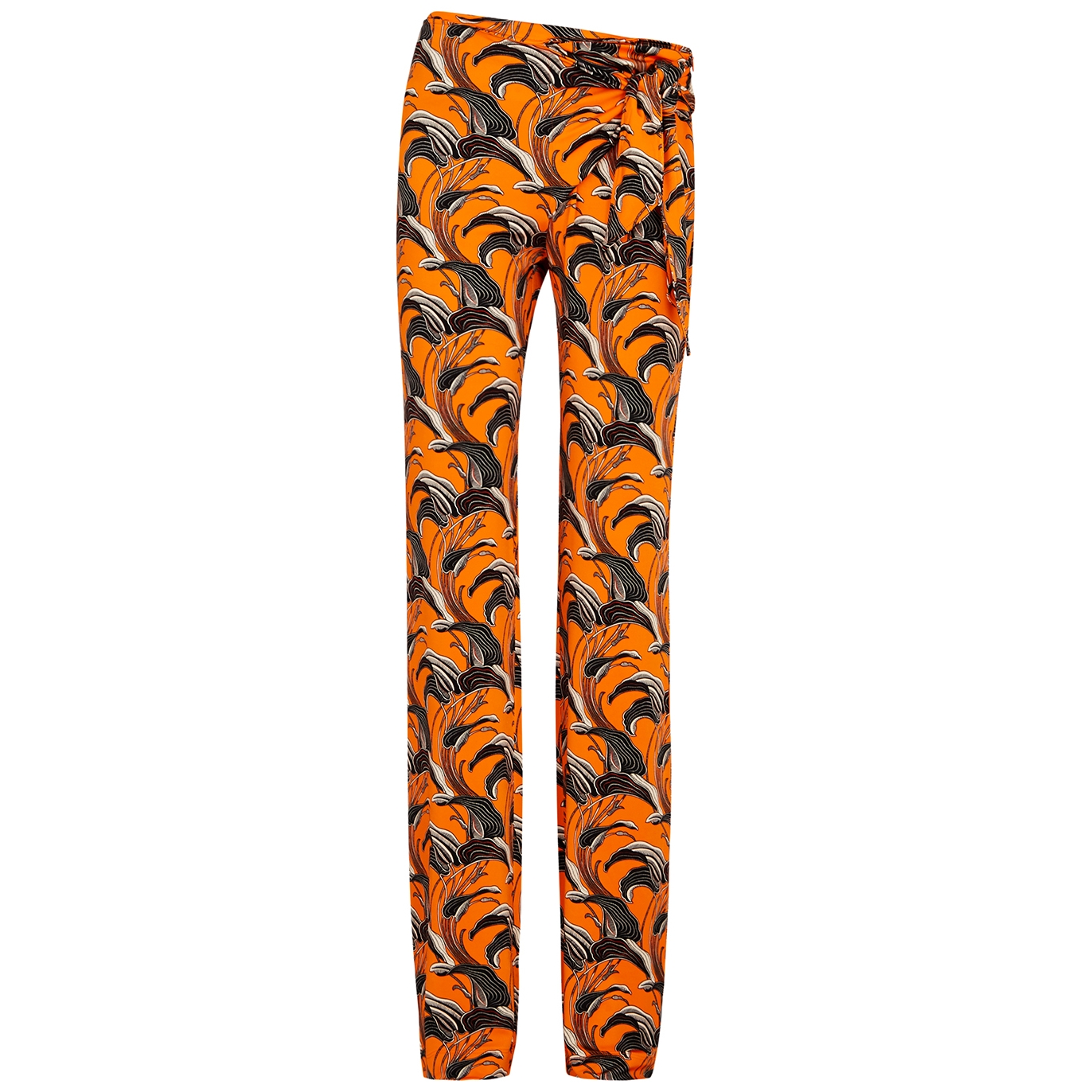 Paco Rabanne Printed Stretch-jersey Trousers - Orange - 16