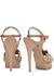 Tribute 100 blush leather platform sandals - Saint Laurent