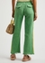 Comporta green waffle-knit cotton trousers - Gimaguas