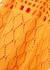 Pachanka orange crochet-knit mini dress - Gimaguas