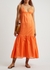 Wilonna orange cotton midi dress - Faithfull The Brand