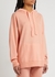 Obi salmon hooded cashmere sweatshirt - CRUSH CASHMERE