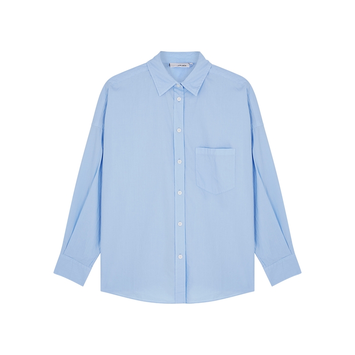 LMND Lemonade Chiara Blue Cotton-poplin Shirt
