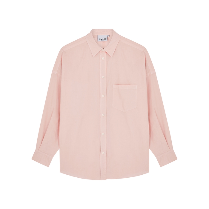 LMND Lemonade Chiara Light Pink Cotton-poplin Shirt