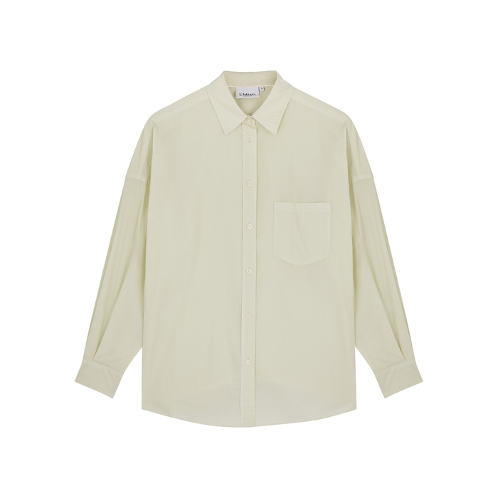 LMND Lemonade Chiara Sage Cotton-poplin Shirt