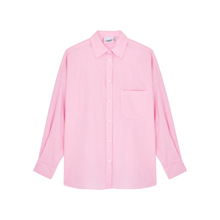 LMND Lemonade Chiara Pink Cotton-poplin Shirt