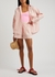 Chiara light pink cotton-poplin shorts - LMND Lemonade