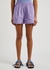 Chiara purple cotton-poplin shorts - LMND Lemonade