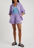Chiara purple cotton-poplin shorts - LMND Lemonade