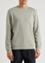 Grey logo cotton sweatshirt - BOSS