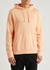 Peach logo hooded cotton sweatshirt - BOSS