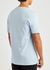 Light blue logo cotton T-shirt - BOSS