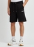 Lamson black logo cotton shorts - BOSS