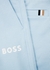Lamson blue logo cotton shorts - BOSS