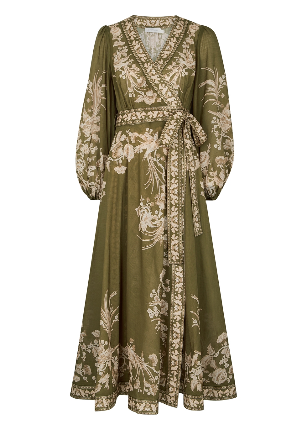 Zimmermann Anneke floral-print cotton wrap dress - Harvey Nichols