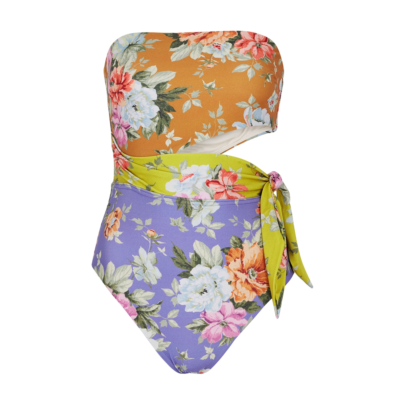 Zimmermann Pattie Floral-print Cut-out Swimsuit - Multicoloured - 2