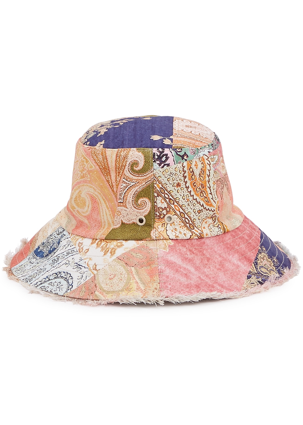 Zimmermann Printed linen bucket hat - Harvey Nichols