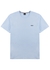 Blue logo stretch-cotton T-shirt - BOSS