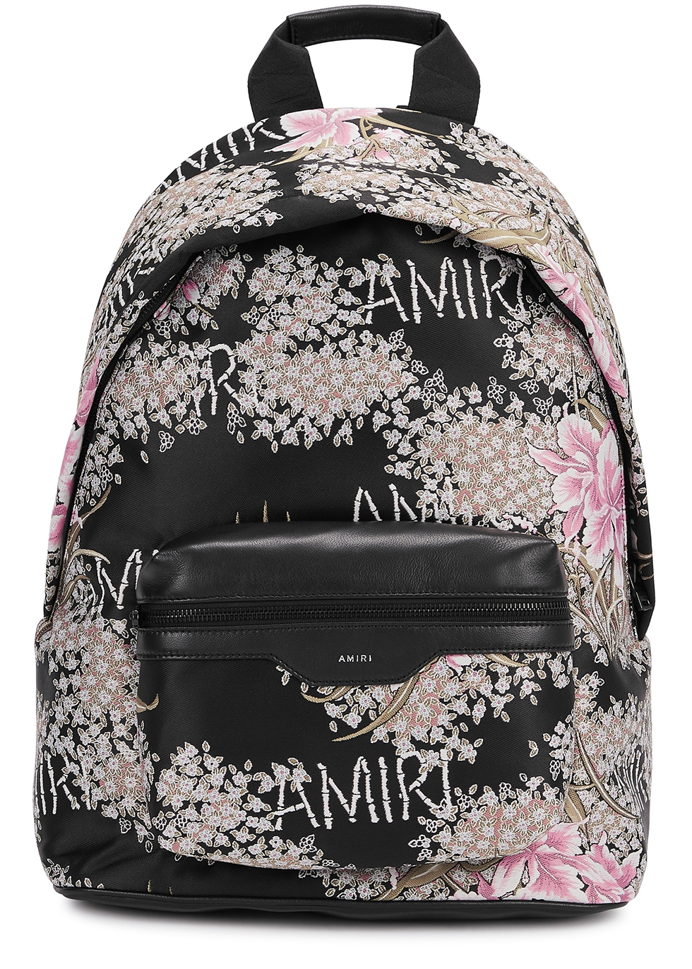 Hibiscus floral-jacquard twill backpack