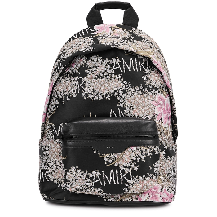 Amiri Hibiscus Floral-jacquard Twill Backpack