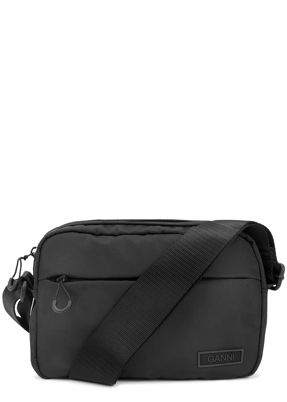 Ganni Small Black Nylon Cross-body Bag | ModeSens