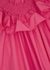 Afia pink ruffled cotton-poplin top - Roksanda