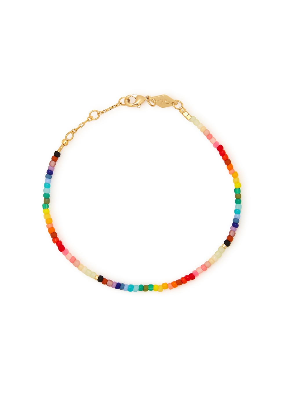 Anni Lu Nuanua 18kt Gold-plated Beaded Bracelet In Multicoloured