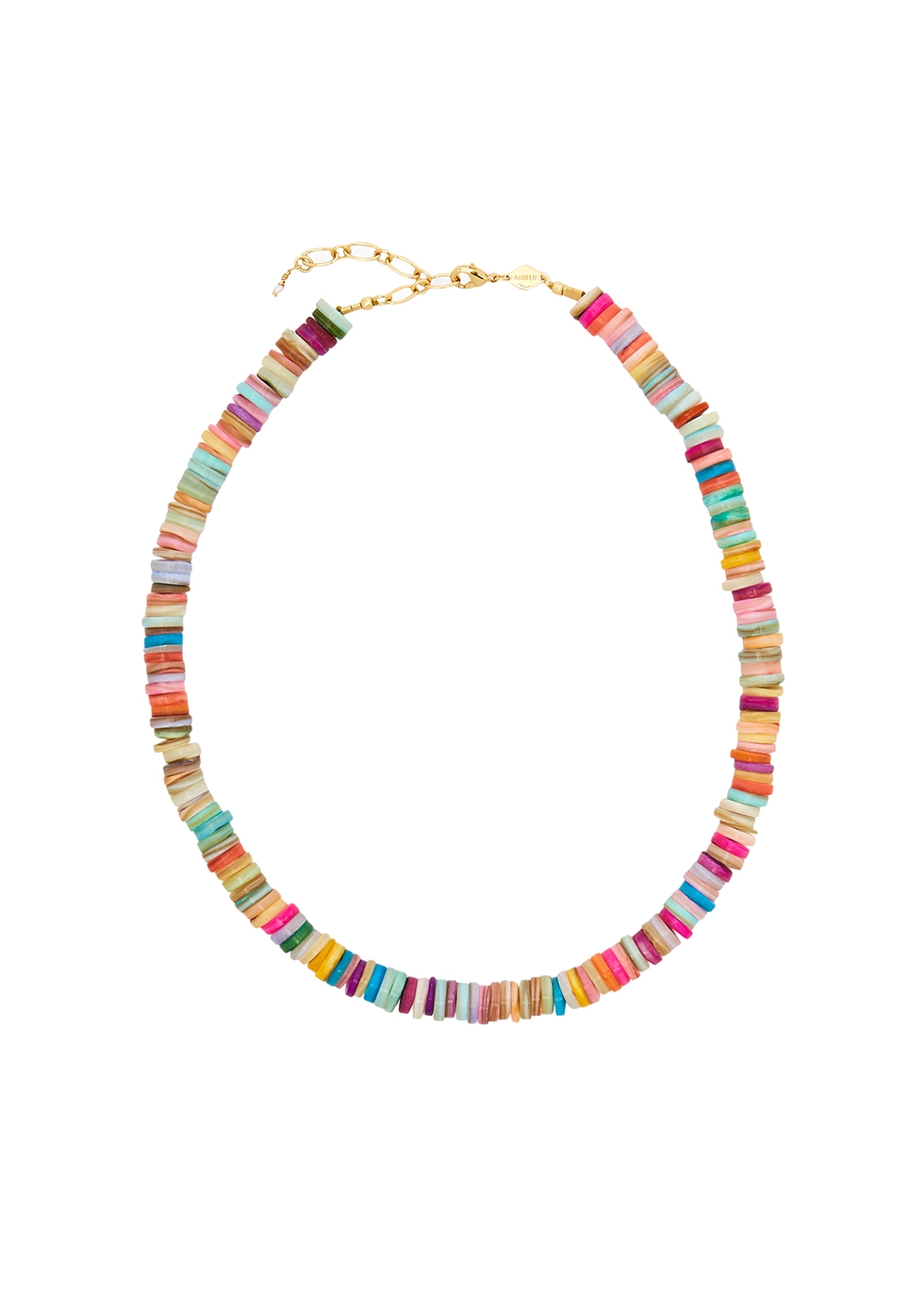 Anni Lu Holiday 18kt Gold-plated Beaded Necklace In Multicoloured