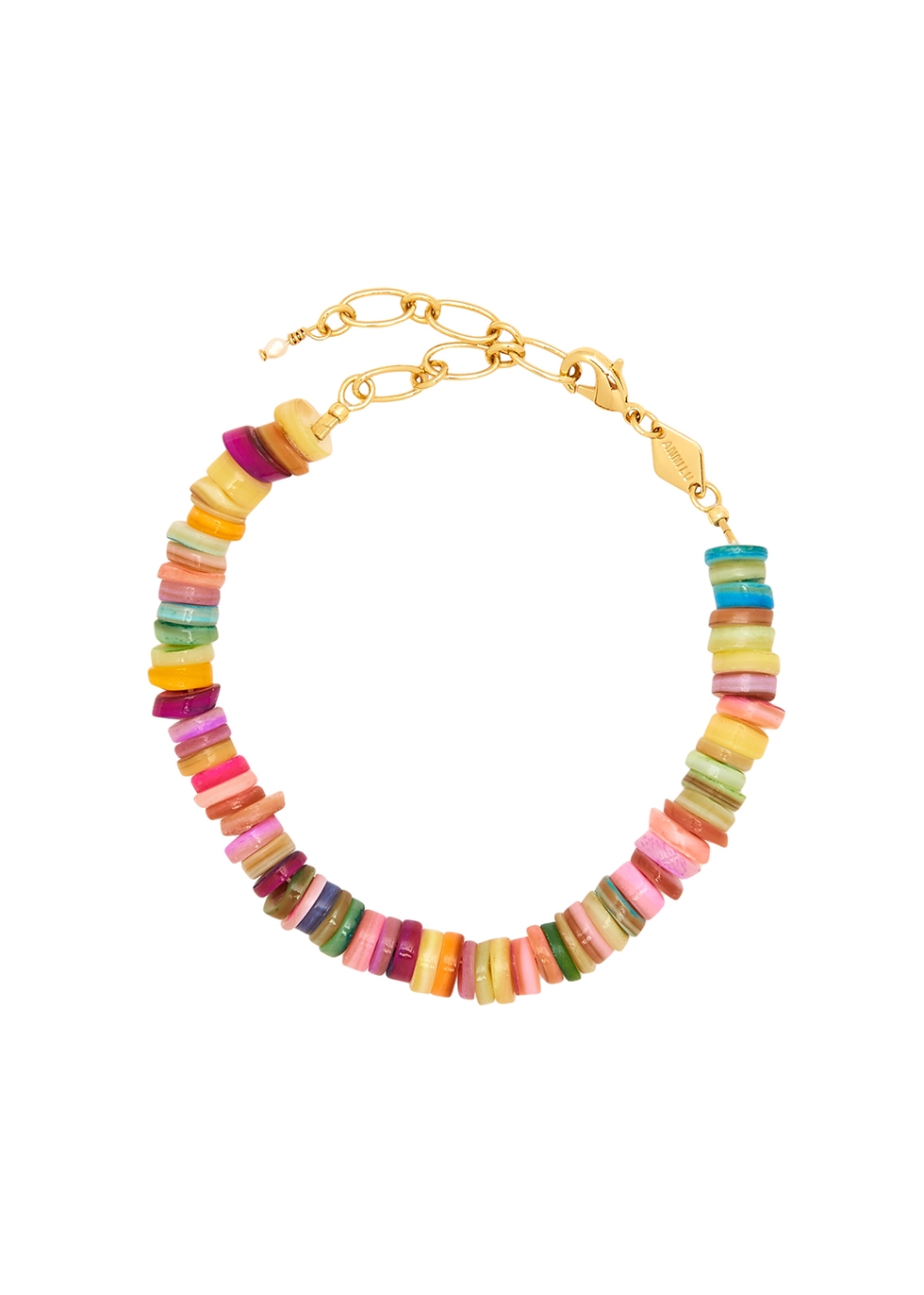 Anni Lu Holiday 18kt Gold-plated Beaded Bracelet In Multicoloured