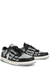Skel black panelled leather sneakers - Amiri
