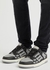 Skel black panelled leather sneakers - Amiri