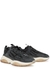 Bone black panelled nylon sneakers - Amiri
