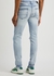 MX1 blue bandana distressed skinny jeans - Amiri