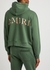 Green logo hooded cotton sweatshirt - Amiri