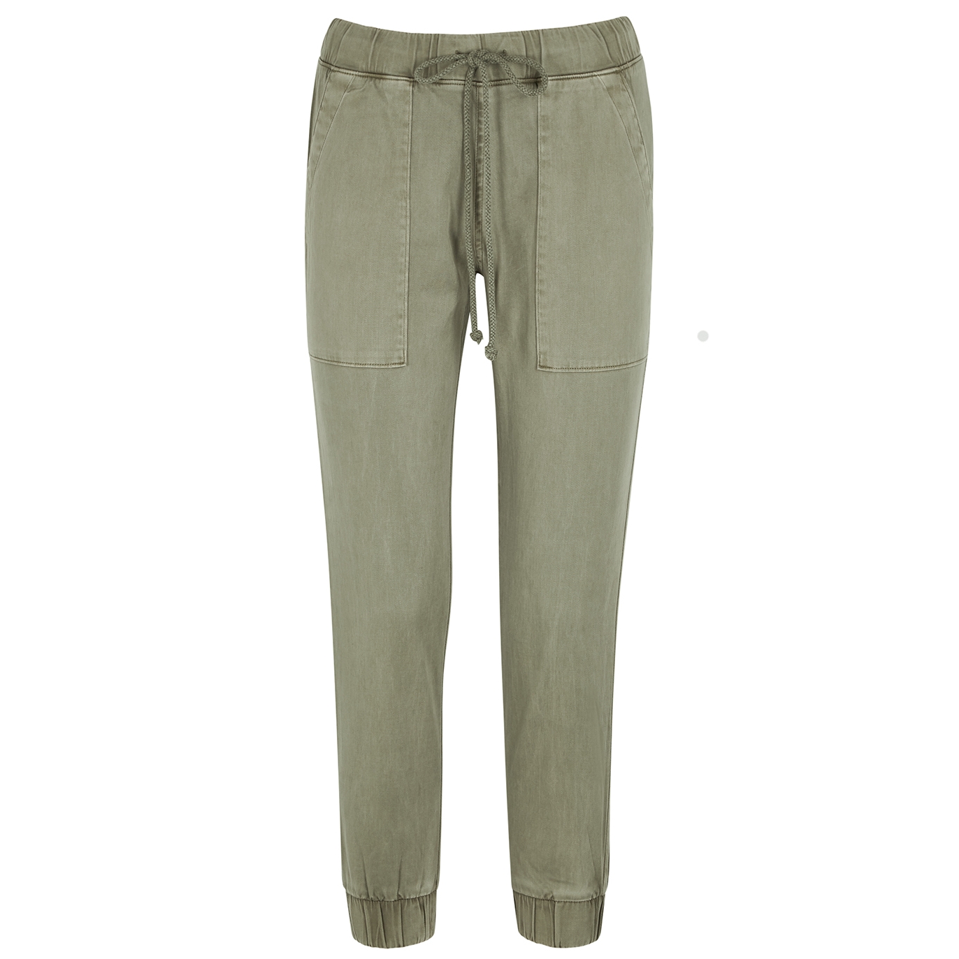 Bella Dahl Army Green Tencel-blend Trousers