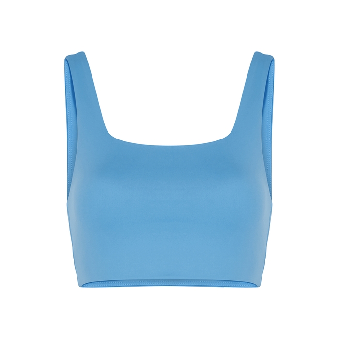 GIRLFRIEND COLLECTIVE TOMMY BRIGHT BLUE BRA TOP