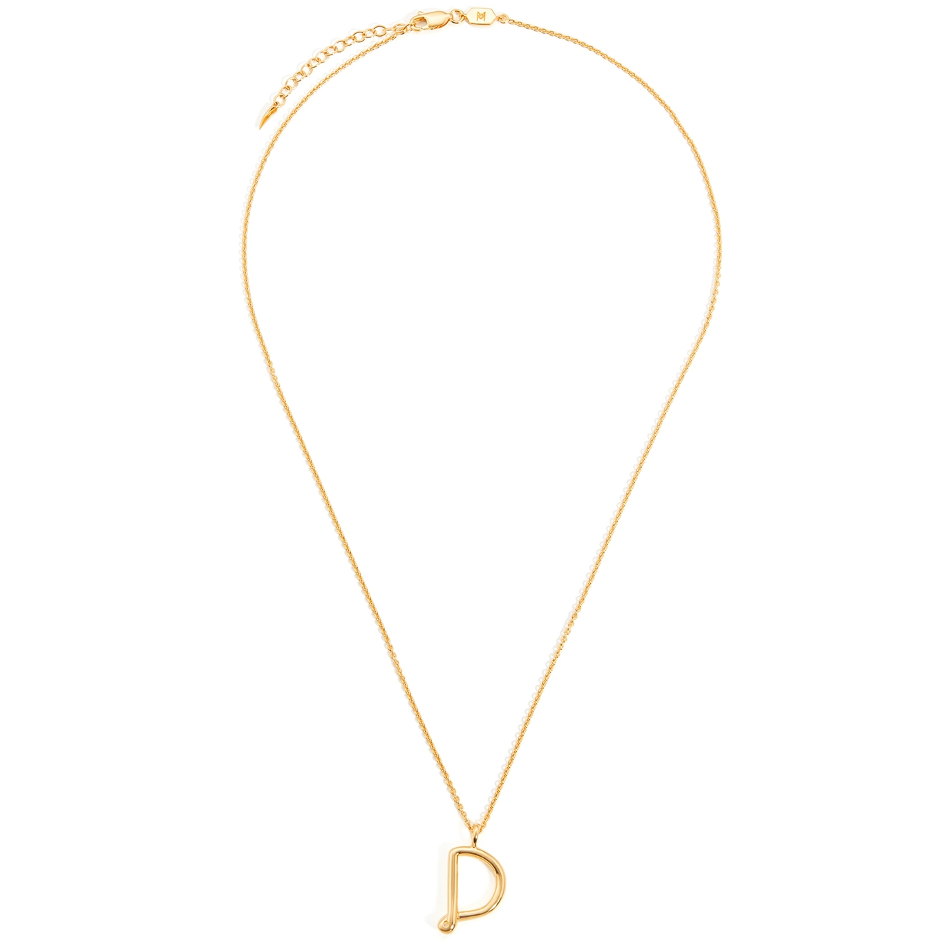 Missoma D Initial 18kt Gold-plated Necklace