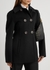 Sarong black double-breasted wool coat - Sportmax