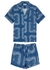 Cuban bandana-print linen pyjama set - Desmond & Dempsey