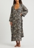 Crotalus printed linen robe - Desmond & Dempsey