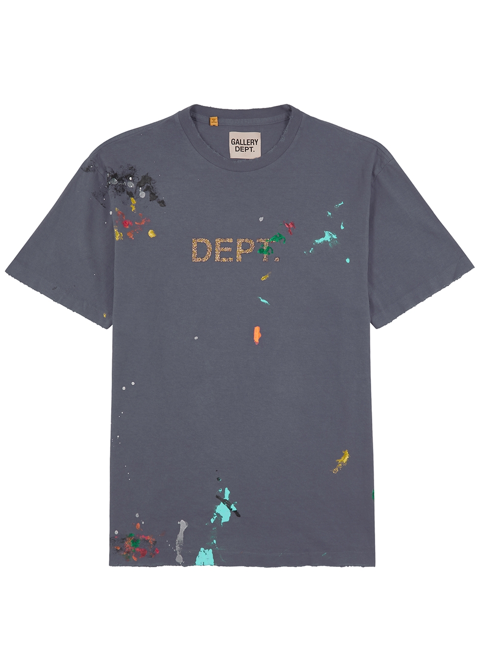 Gallery Dept. Paint-splatter logo cotton T-shirt - Harvey Nichols
